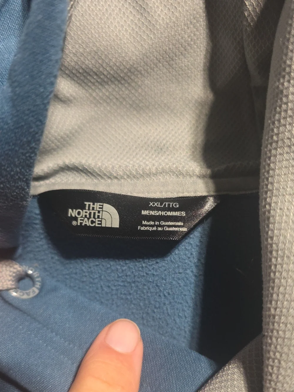 Mens North Face Blue Hoodie XXL